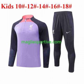 Liverpool Bambino Tute Felpe da Allenamento Viola 2023-2024